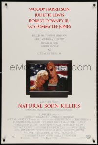 3z814 NATURAL BORN KILLERS DS 1sh 1994 Oliver Stone, Woody Harrelson & Juliette Lewis on TV!
