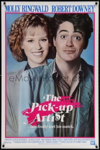 3z832 PICK-UP ARTIST int'l 1sh 1987 great close image of Robert Downey Jr. & Molly Ringwald!