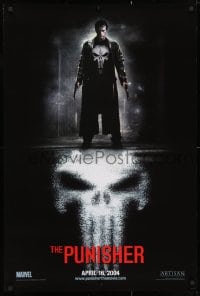 3z853 PUNISHER teaser DS 1sh 2004 Marvel Comic superhero, great image of Thomas Jane in title role!