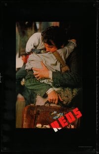 3z871 REDS heavy stock 26x40 1sh 1981 Warren Beatty as John Reed & Diane Keaton in Russia!