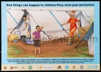 3z297 BAD THINGS CAN HAPPEN TO CHILDREN 12x17 Kenyan poster 1990s United Nations Children's Fund!