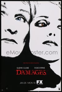 3z121 DAMAGES tv poster 2010 wild completely different image of Rose Byrne and Glenn Close!