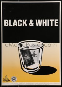 3z085 HOT RUBBER COMPANY 17x24 Swiss advertising poster 1990s HIV/AIDS, cool art, black & white!