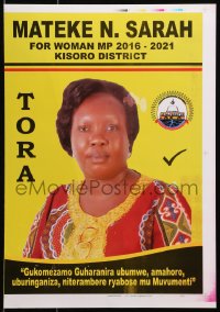 3z077 MATEKE N. SARAH printer's test 13x18 Ugandan political campaign 2016 cool
