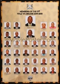 3z395 MEMBERS OF THE 3RD NTLO YA DIKGOSI 2014-2019 12x17 Botswanan special poster 2014 great images!