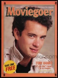 3z405 MOVIEGOER 22x30 special poster August 1985 great smiling portrait of Tom Hanks!
