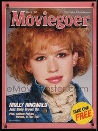 3z414 MOVIEGOER 22x30 special poster March 1986 great image of Molly Ringwald by Mark Haneur!