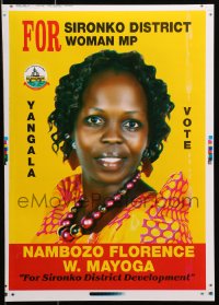 3z079 NAMBOZO FLORENCE W. MAYOGA printer's test 13x18 Ugandan political campaign 2016 cool