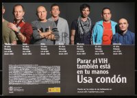 3z475 USA CONDON 12x17 Spanish special poster 2000s HIV/AIDS, FELGTB, men living with HIV!