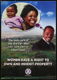 3z489 WOMEN HAVE A RIGHT TO OWN & INHERIT PROPERTY 12x17 Kenyan special poster 2000s FWL!