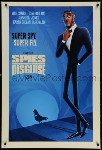 3z909 SPIES IN DISGUISE advance DS 1sh 2019 Will Smith, Tom Holland, super spy, super fly!