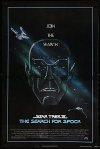 3z912 STAR TREK III 1sh 1984 The Search for Spock, art of Leonard Nimoy by Huyssen & Huerta!