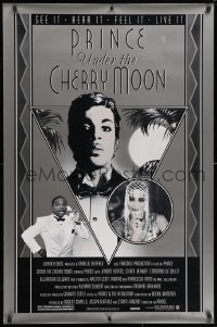 3z964 UNDER THE CHERRY MOON 1sh 1986 cool art deco style artwork of star/director Prince!