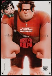 3z993 WRECK-IT RALPH 3D advance DS 1sh 2012 cool Disney animated video game movie, great image!