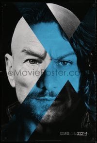 3z995 X-MEN: DAYS OF FUTURE PAST teaser DS 1sh 2014 combined faces of Stewart & McAvoy!
