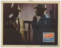 4a188 13 LEAD SOLDIERS LC #8 1948 moody close up of Tom Conway as detective Bulldog Drummond!