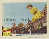 4a191 3 GODFATHERS LC #7 1949 John Wayne, Carey & Armendariz by cute lady on stagecoach, John Ford!