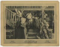 4a199 ADVENTURER LC 1920 Estelle Taylor avoids William Farnum sword-fighting with two guys!