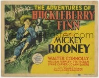 4a005 ADVENTURES OF HUCKLEBERRY FINN TC 1939 Mickey Rooney, from Mark Twain's famous novel!