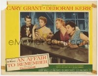 4a205 AFFAIR TO REMEMBER LC #4 1957 Cary Grant & Deborah Kerr drinking at bar with eavesdroppers!