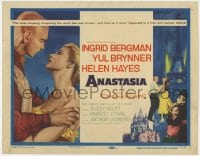 4a010 ANASTASIA TC 1956 great romantic close up art of Ingrid Bergman & Yul Brynner!