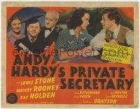 4a002 ANDY HARDY'S PRIVATE SECRETARY TC 1941 Mickey Rooney, young Kathryn Grayson in her 1st role!