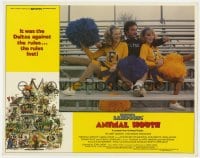 4a215 ANIMAL HOUSE LC 1978 John Belushi & cheerleaders in John Landis directed college classic!