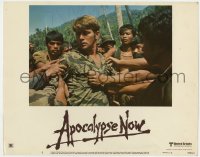 4a218 APOCALYPSE NOW LC #8 1979 close up of Martin Sheen being accosted by Cambodians!