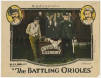 4a235 BATTLING ORIOLES LC 1924 Glenn Tryon hides Blanche Mehaffey from police in laundry cart!
