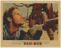 4a245 BEN-HUR LC #3 1960 best close up of Charlton Heston with gourd given water by Jesus!