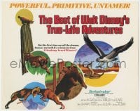 4a014 BEST OF WALT DISNEY'S TRUE-LIFE ADVENTURES TC 1975 powerful, primitive, cool animal art!