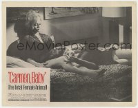 4a299 CARMEN, BABY LC 1968 Radley Metzger, sexy image of two women in lingerie laying in bed!