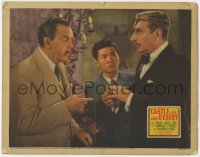 4a306 CASTLE IN THE DESERT LC 1942 Victor Sen Yung watches Sidney Toler as Charlie Chan & Dumbrille