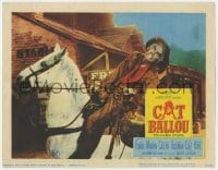 4a307 CAT BALLOU LC 1965 great image of drunk gunfighter Lee Marvin, who can't stay on his horse!