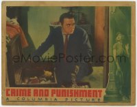 4a336 CRIME & PUNISHMENT LC 1935 c/u of Peter Lorre stealing jewels after murder, von Sternberg!
