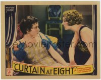 4a343 CURTAIN AT 8 LC 1933 close up of Dorothy Mackaill & Marion Shilling in intense staredown!