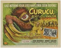 4a026 CURUCU, BEAST OF THE AMAZON TC 1956 monster art by Reynold Brown, like you've never seen!