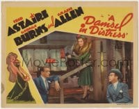 4a345 DAMSEL IN DISTRESS LC 1937 Fred Astaire & George Burns staring at Gracie Allen!