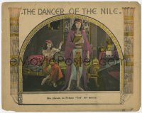 4a346 DANCER OF THE NILE LC 1923 Egyptian dancing girl Carmel Myers asks Prince Tut for mercy!