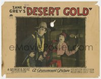 4a358 DESERT GOLD LC 1926 close up of soldier Neil Hamilton & gypsy Shirley Mason, Zane Grey!