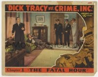 4a370 DICK TRACY VS. CRIME INC. chapter 1 LC 1941 Ralph Morgan & cops with bad guys, Fatal Hour!