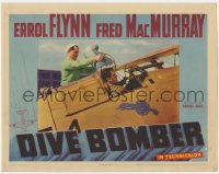 4a375 DIVE BOMBER LC 1941 Michael Curtiz directed, Dick Wessel helps Fred MacMurray in plane!