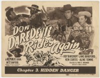 4a029 DON DAREDEVIL RIDES AGAIN chapter 3 TC 1951 Republic western serial, Hidden Danger!