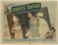4a393 DUFFY'S TAVERN LC #1 1945 Ed Gardner & Moore stare at half-dressed Betty Hutton, Bing Crosby!