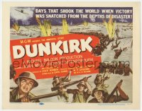 4a033 DUNKIRK TC 1958 John Mills, Ealing, Richard Attenborough, cool World War II battle scenes!