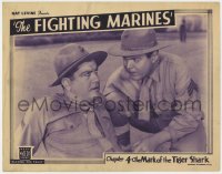 4a416 FIGHTING MARINES chapter 4 LC 1935 c/u of Grant Withers in uniform, Mark of the Tiger Shark!