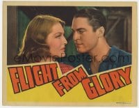 4a428 FLIGHT FROM GLORY LC 1937 super close up of Chester Morris & pretty Whitney Bourne!