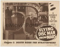 4a432 FLYING DISC MAN FROM MARS chapter 3 LC 1950 in control room, Death Rides the Stratosphere!