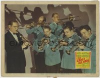 4a459 GANG'S ALL HERE LC 1943 great close up of Benny Goodman with clarinet & His Orchestra!