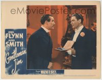 4a464 GENTLEMAN JIM LC 1942 boxer Errol Flynn in title role with Ward Bond as John L. Sullivan!